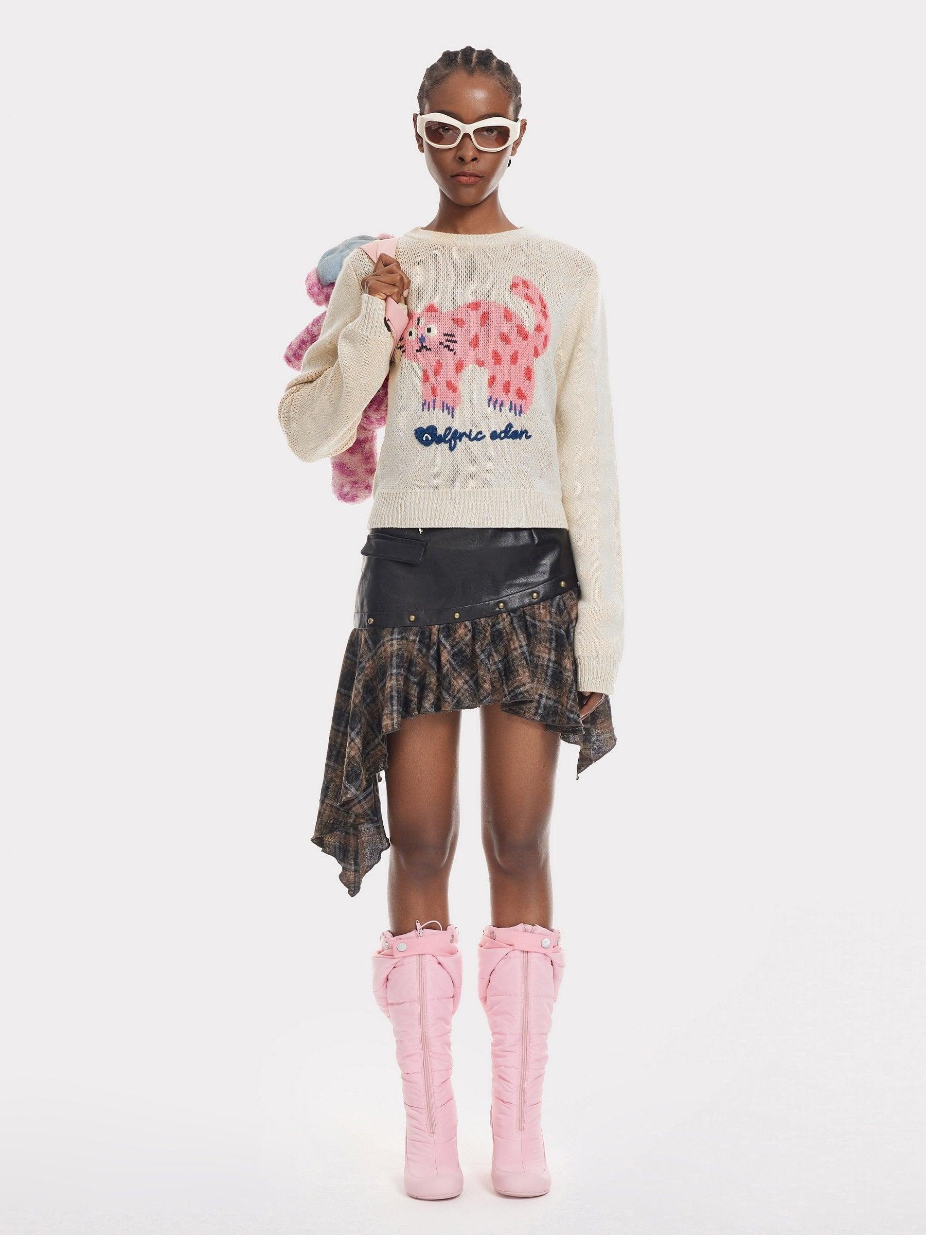 Aelfric Eden Kitty Crop Sweater @iggybellyy Product Image