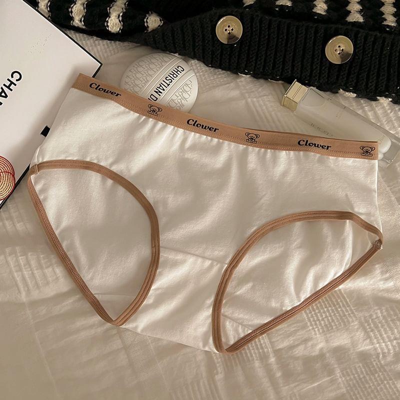 Lettering Bikini Panties Product Image