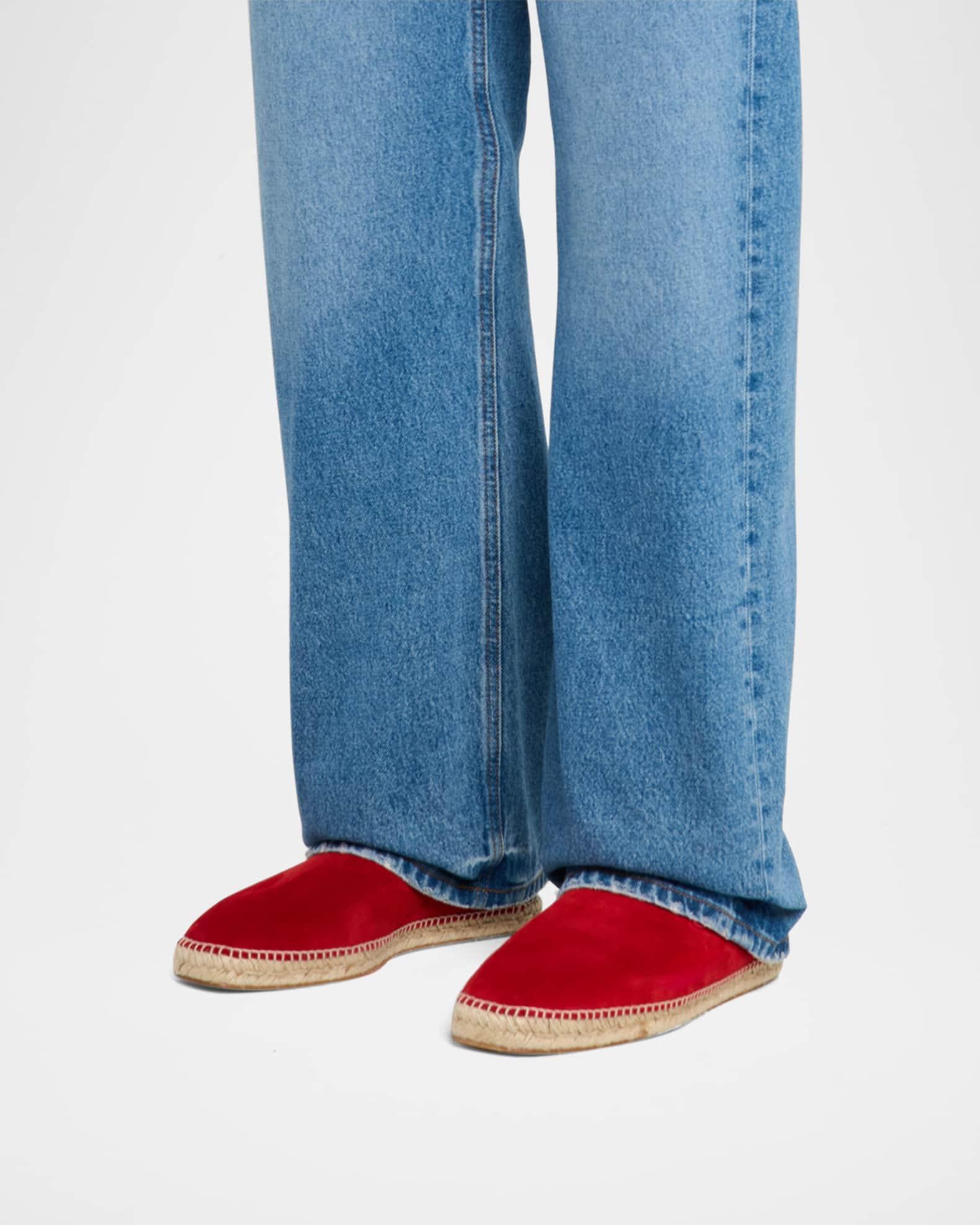 Men's Suede Espadrille Slides Product Image