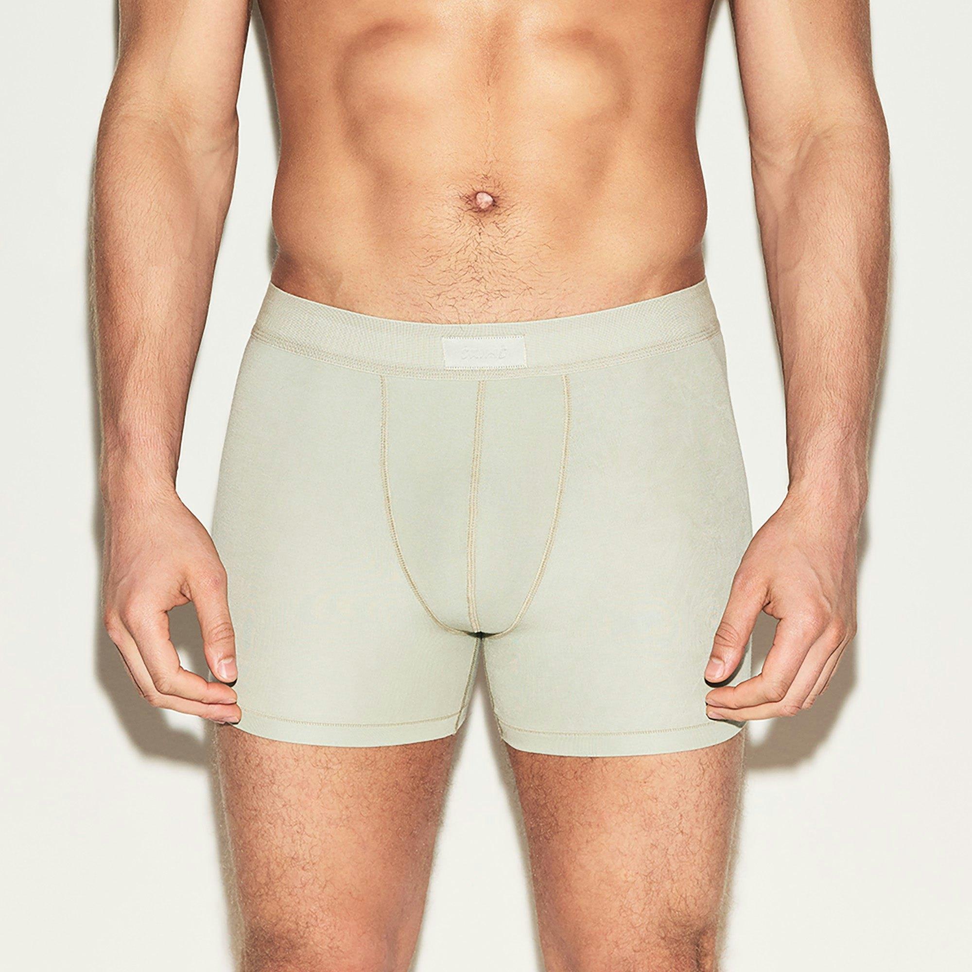 SKIMS COTTON MENS 3" BOXER BRIEF 3-PACK  | ARMY MULTI Product Image
