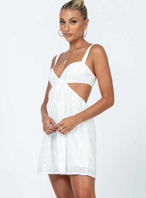 Khalia Mini Dress White Product Image