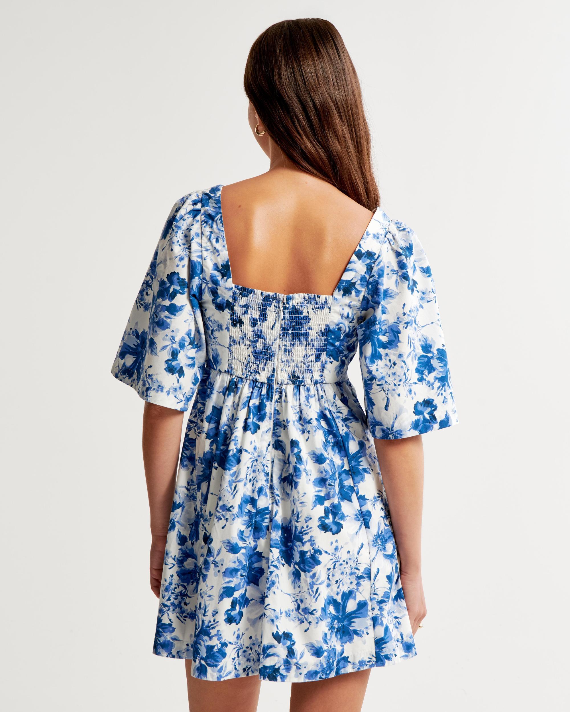 Cutout Poplin Mini Dress Product Image