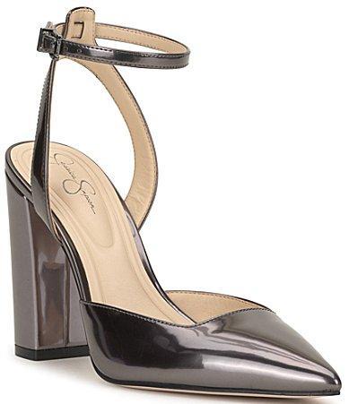 Jessica Simpson Nazela Patent Ankle Strap Dress Pumps Product Image