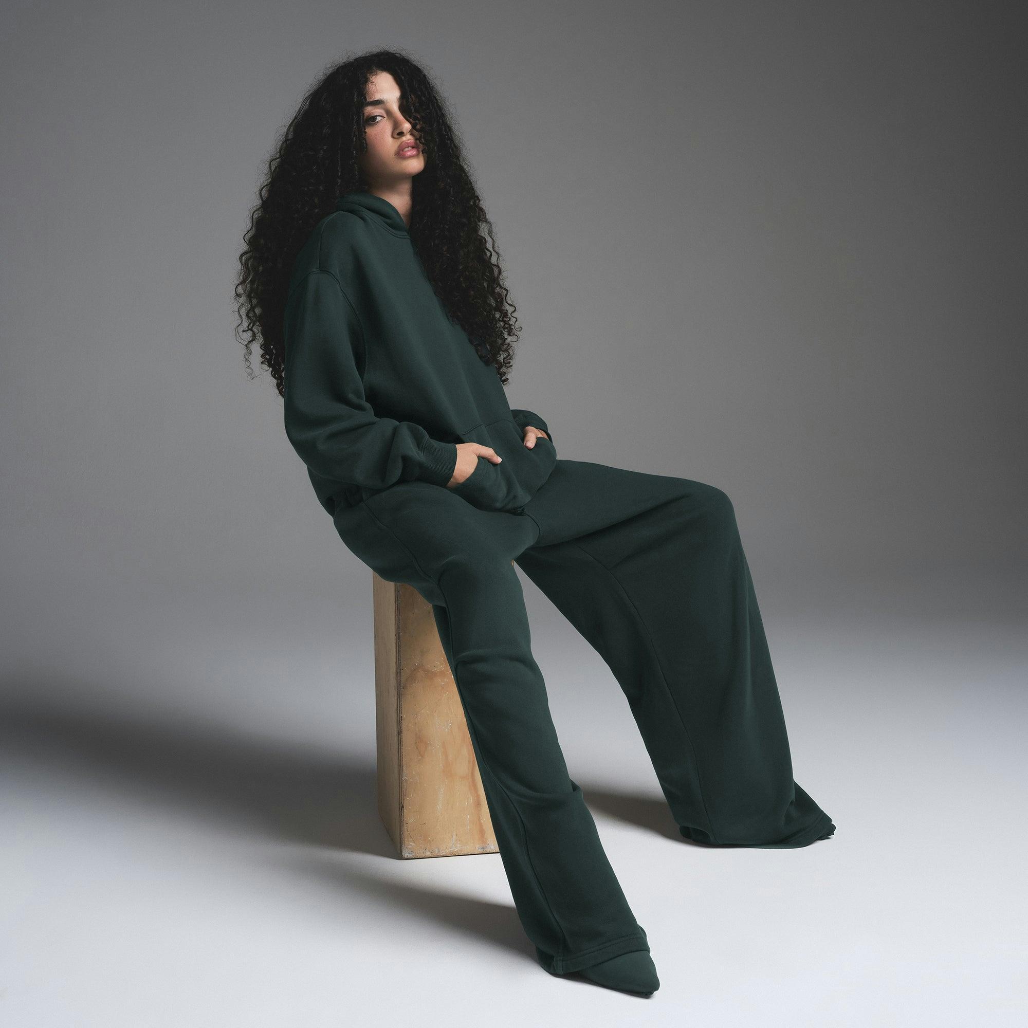 VINTAGE FLEECE OVERSIZED HOODIE | CYPRESS Product Image