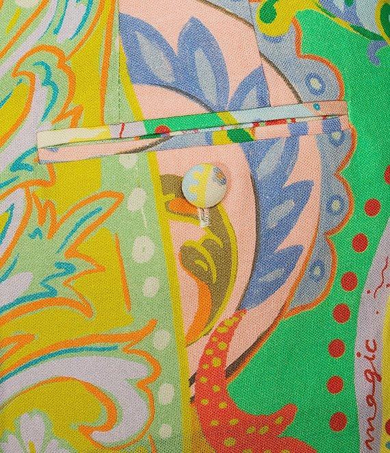 Antonio Melani Summer Printed Cooridinating Linen Pleated Shorts Product Image