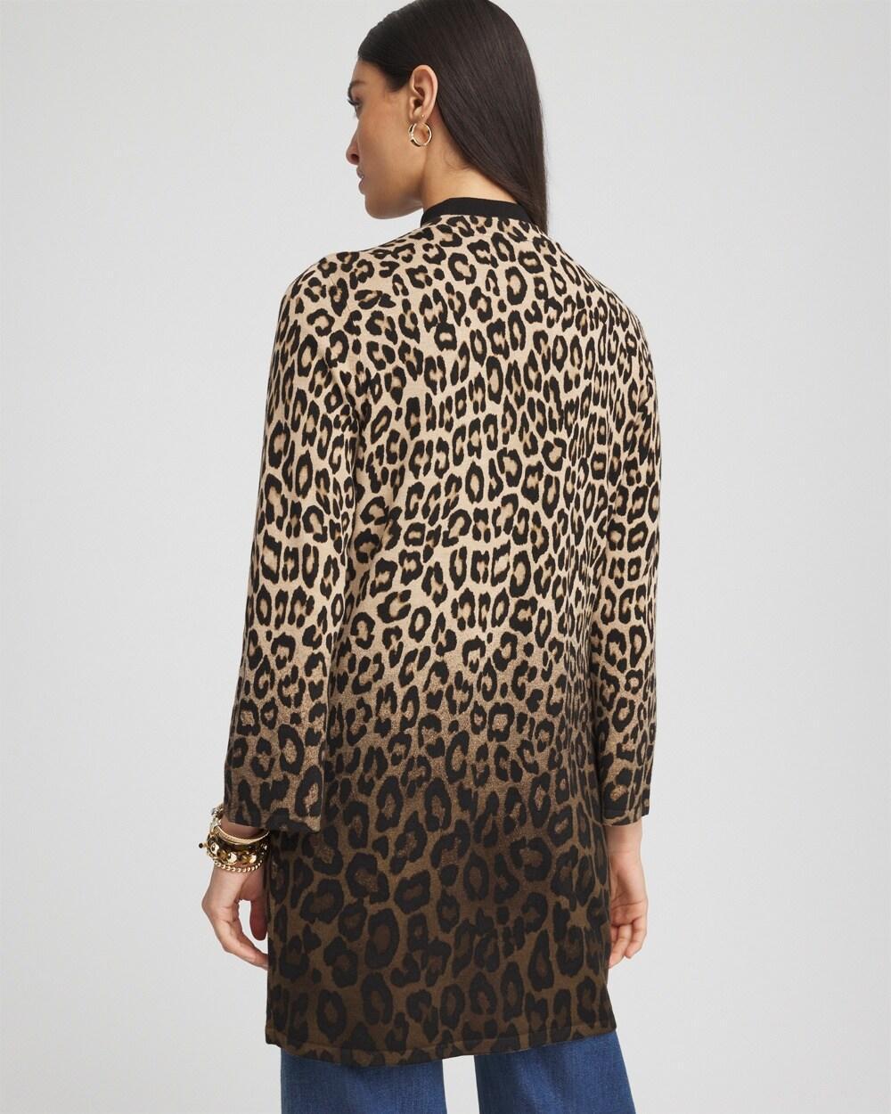 Flared Sleeve Leopard Cardigan Product Image