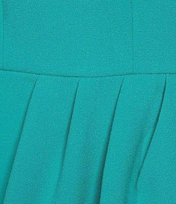 Julia Jordan Knot Halter Neck Sleeveless Faux Wrap Tulip Hem Midi Dress Product Image