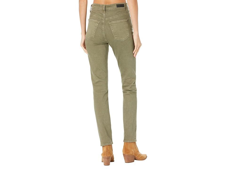AG Jeans Alexxis Vintage High-Rise Slim Straight in 3 Years Sulfur Armory Green (3 Years Sulfur Armory Green) Women's Jeans Product Image