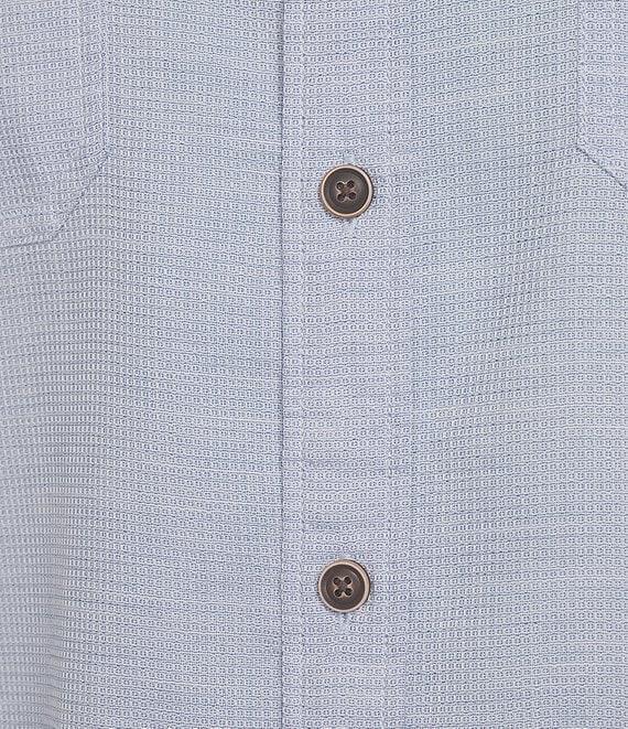 Roundtree & Yorke Big & Tall Short Sleeve Textured Solid Sport Shirt Product Image