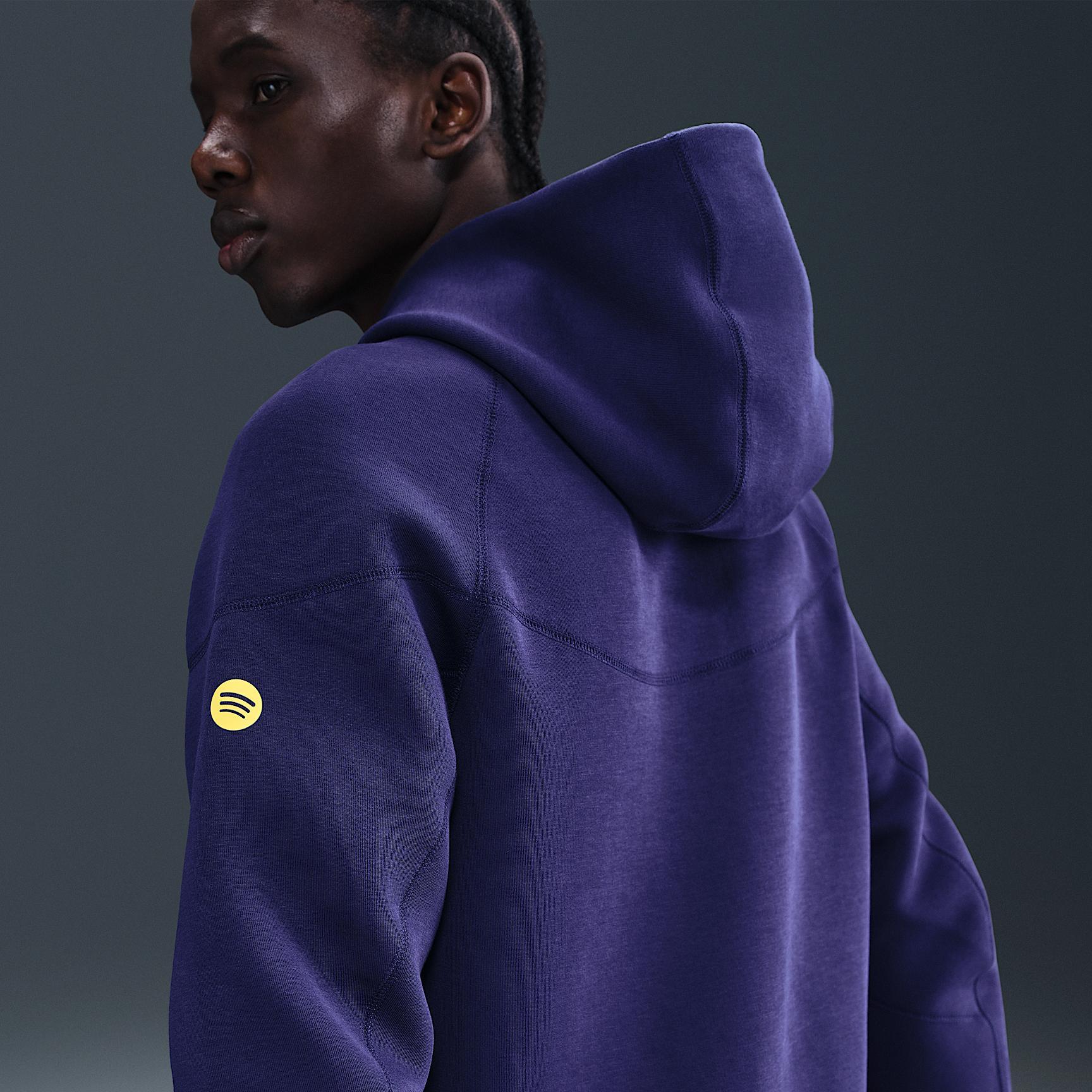 FC Barcelona Tech Windrunner Men's Nike Soccer Fleece Full-Zip Hoodie Product Image