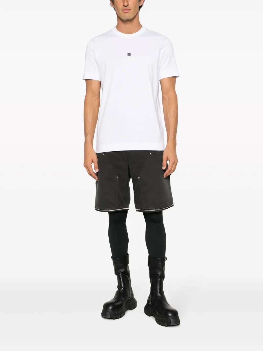 logo-embroidered cotton T-shirt Product Image