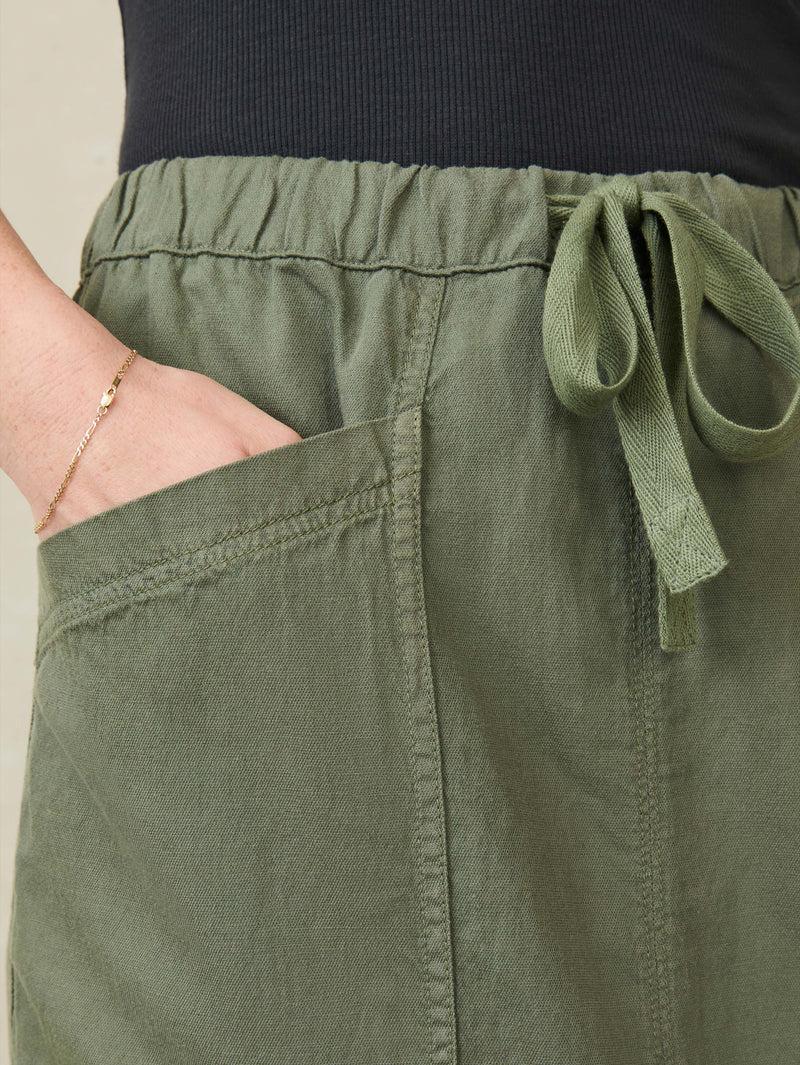 Topanga Drape Utility Skirt - Thyme Product Image