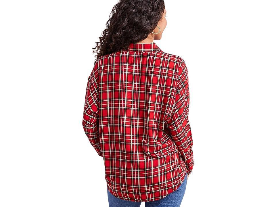 Vineyard Vines Plaid Weekend Button-Down Velvet) Women's Clothing Product Image