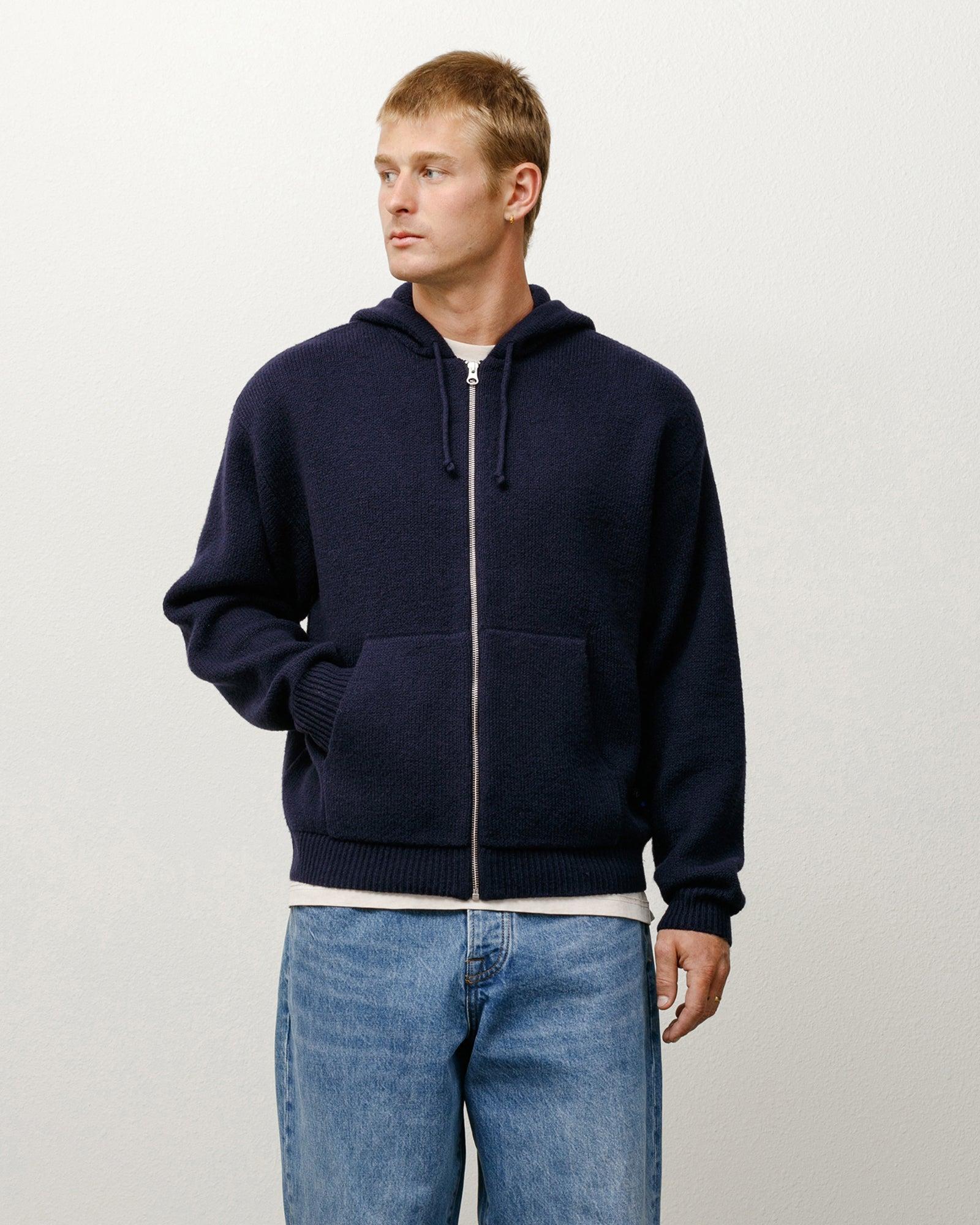 HOODED ZIP SWEATER Male Product Image