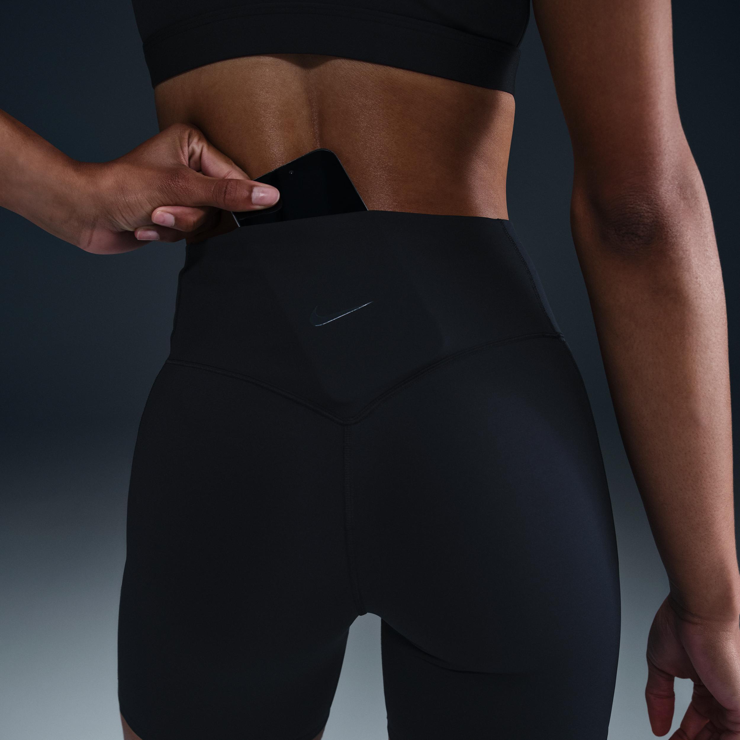 Nike Women's Universa Medium-Support High-Waisted 5" Biker Shorts with Pockets Product Image
