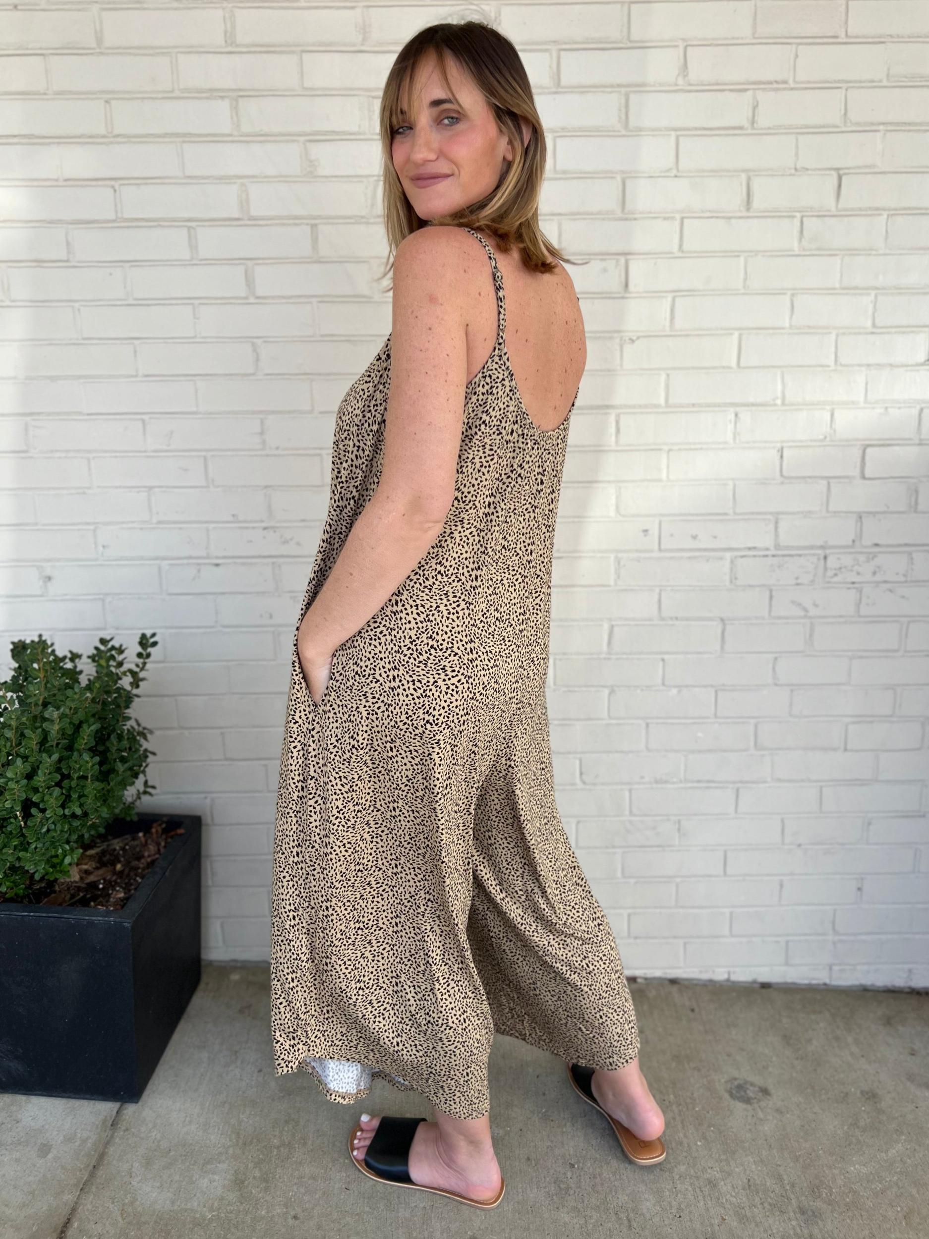 [Z Supply] To The Desert Leopard Jumpsuit Product Image
