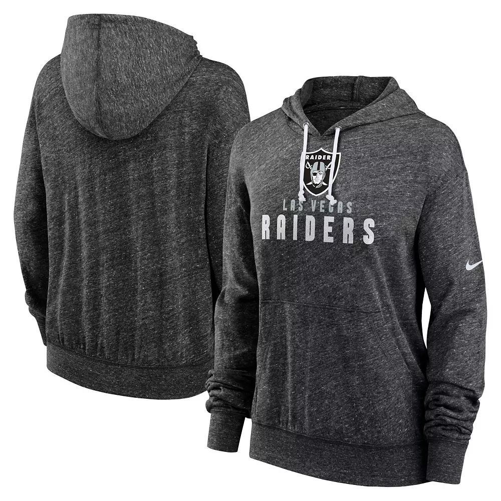 Women's Nike Black Las Vegas Raiders Gym Vintage Lightweight Hooded Top, Size: Medium, Lvr Black Product Image