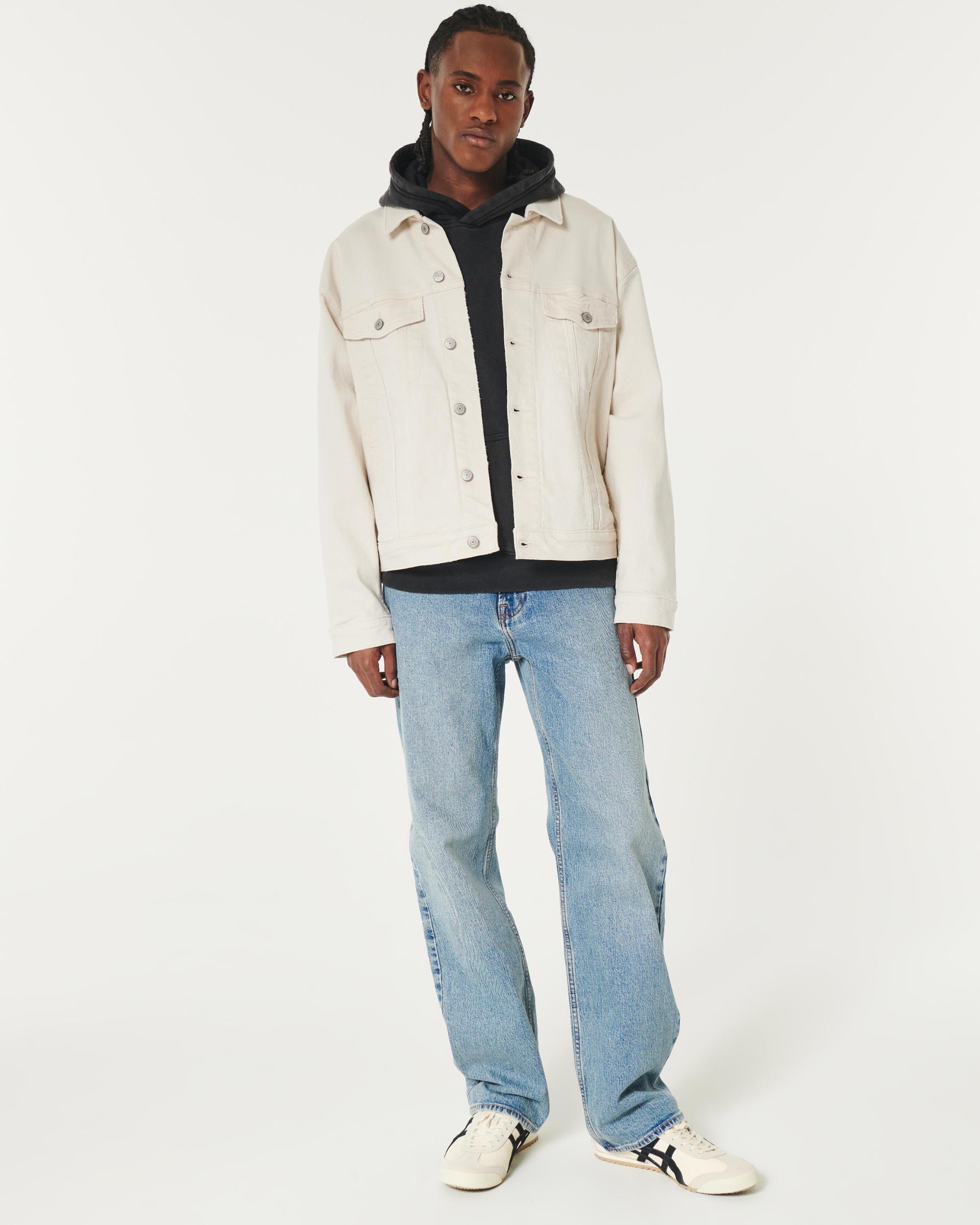 Boxy Denim Trucker Jacket Product Image