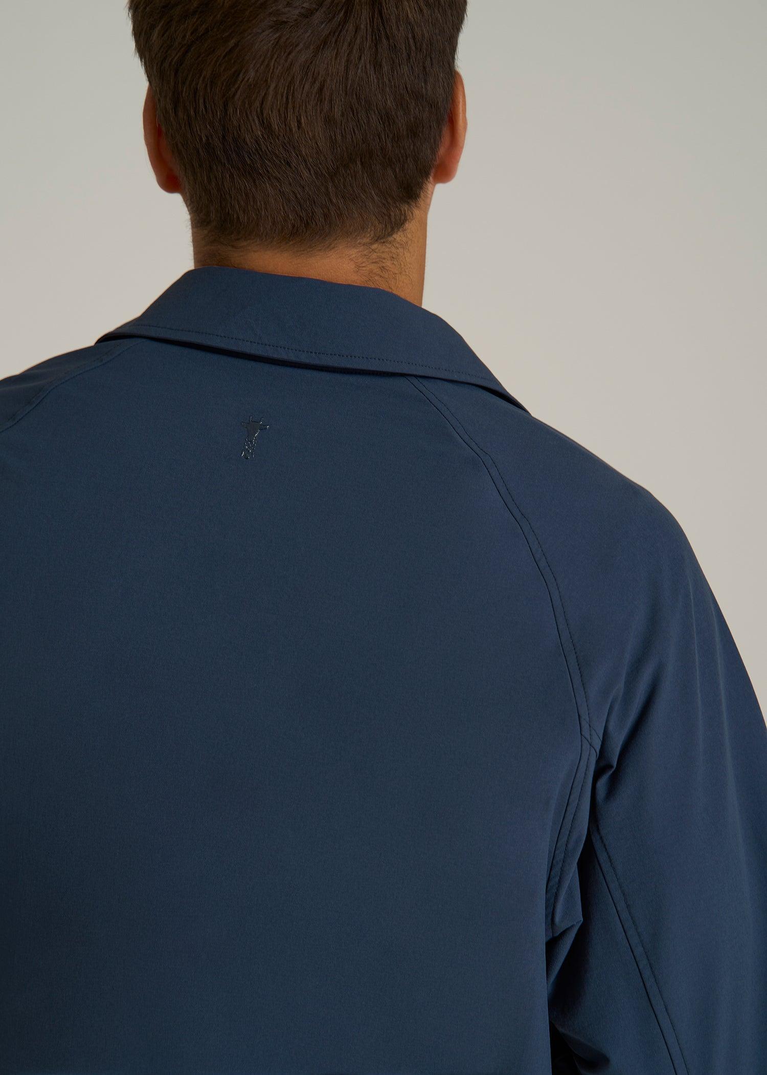 Flex Nylon Coach's Jacket for Tall Men in Navy Blue Male Product Image