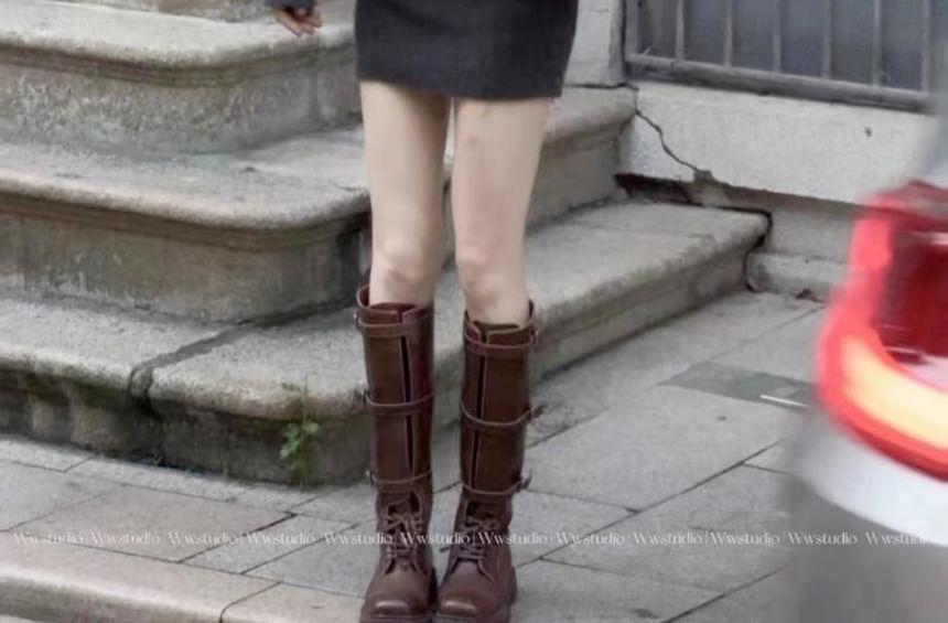 Off-Shoulder Plain Ribbed Mini Sweater Dress Product Image
