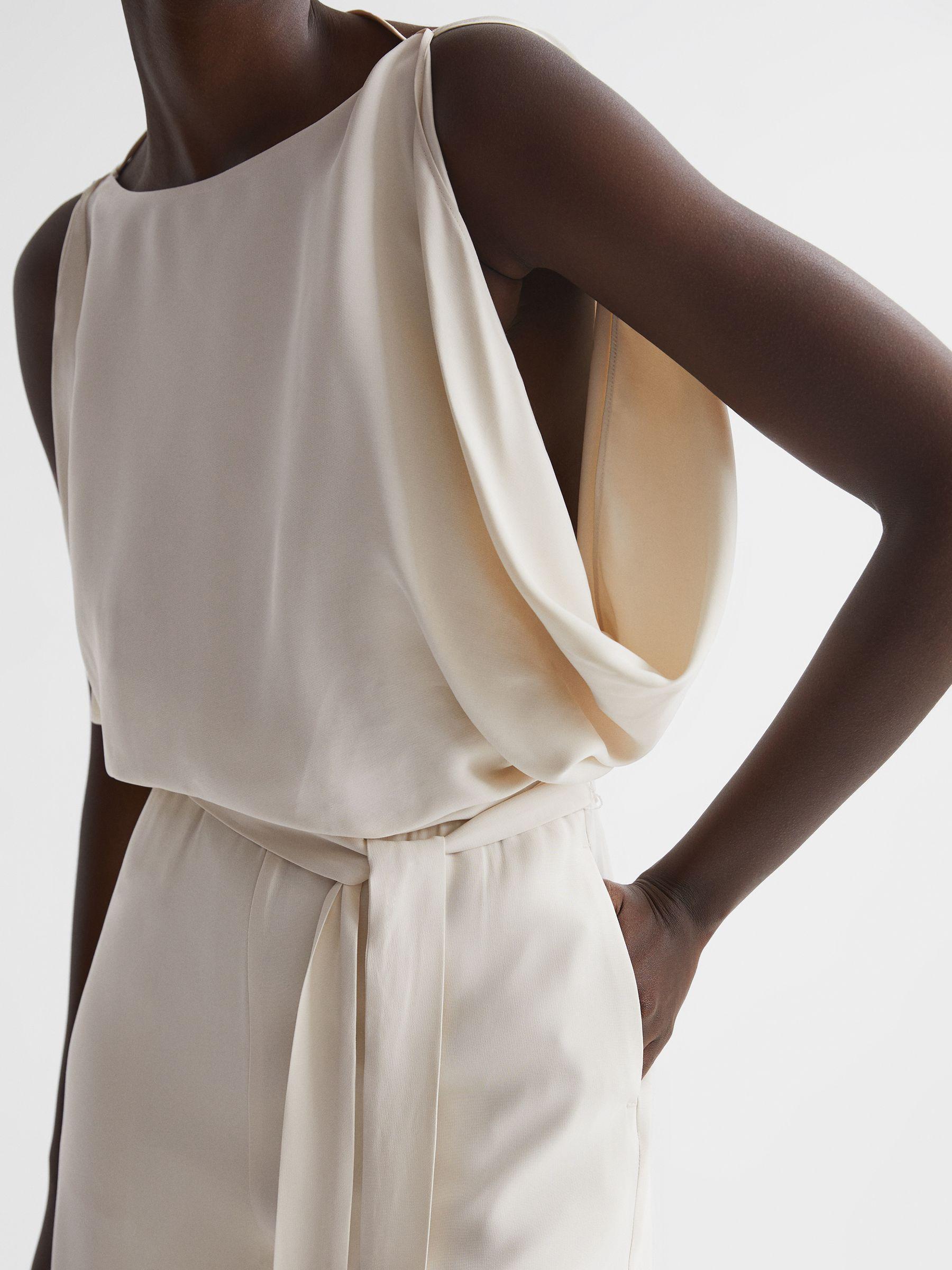 Wide Leg Bridal Jumpsuit in Ivory Product Image