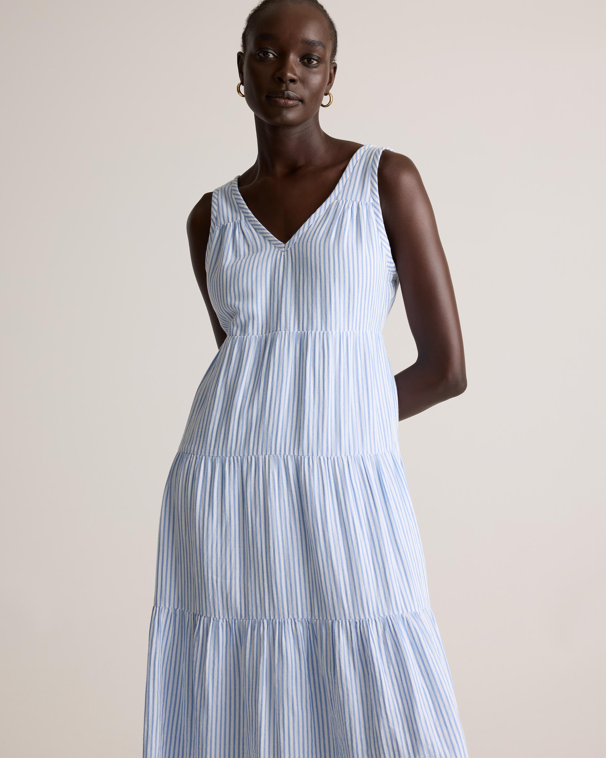 Quince | Women's Gauze Tiered Maxi Dress Size XS, Organic Cotton Product Image