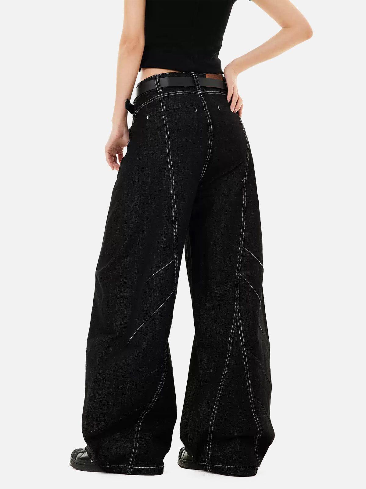 [Pre-Order] Aelfric Eden Wrinkle Seam Super Baggy Barrel Jeans Product Image