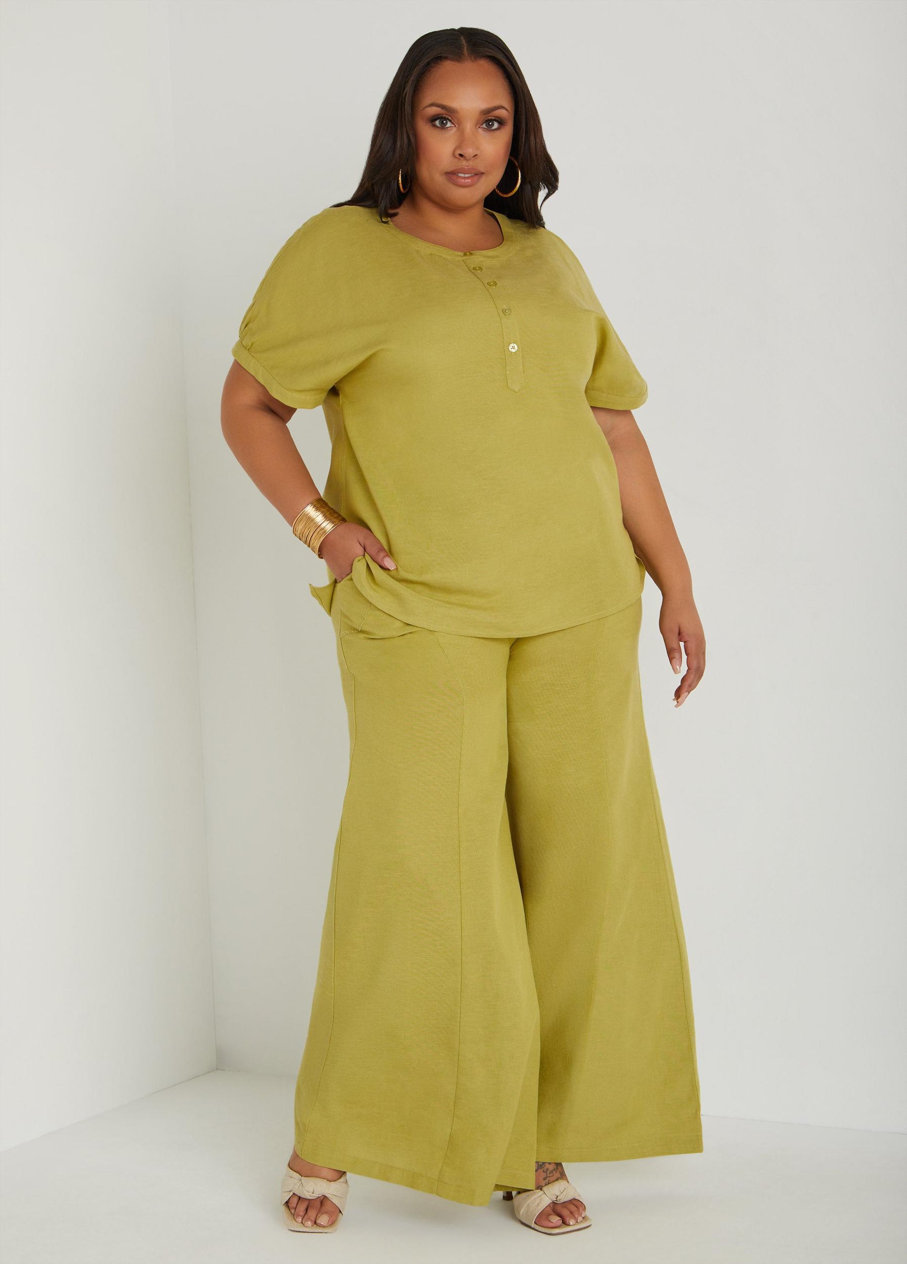 Pull On Wide Leg Pants Product Image