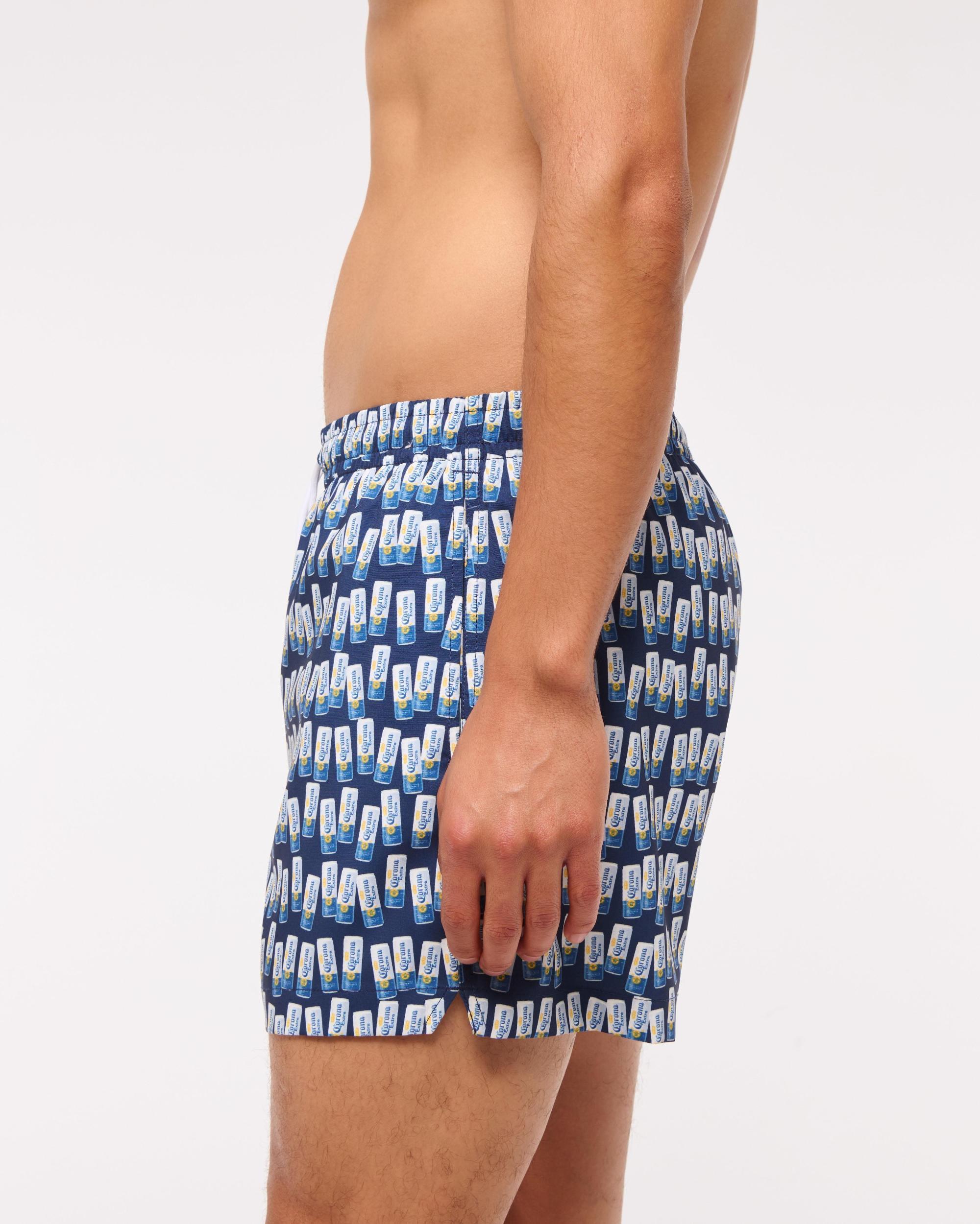 Pull-On Wide Seersucker Swim Trunk Product Image