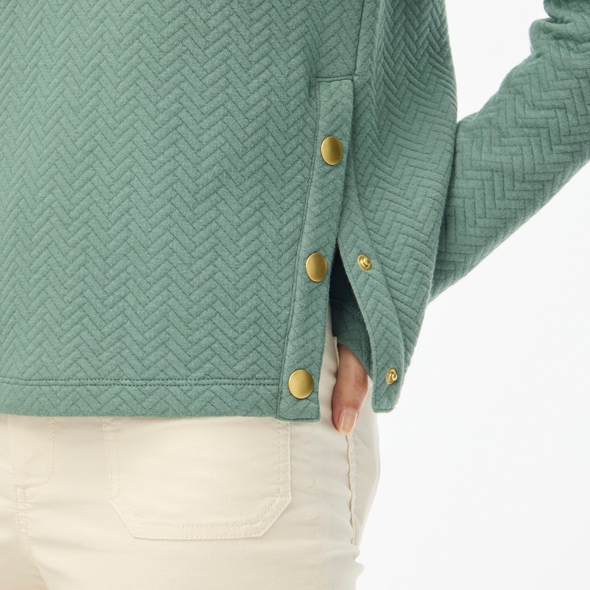 Herringbone mockneck sweatshirt Product Image