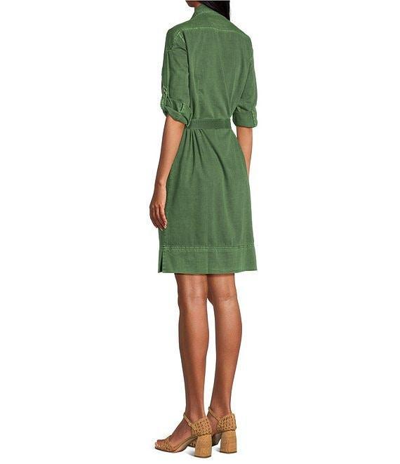 Tommy Bahama Coastal Twill Short Sleeve Button Front Shirt Dress Product Image