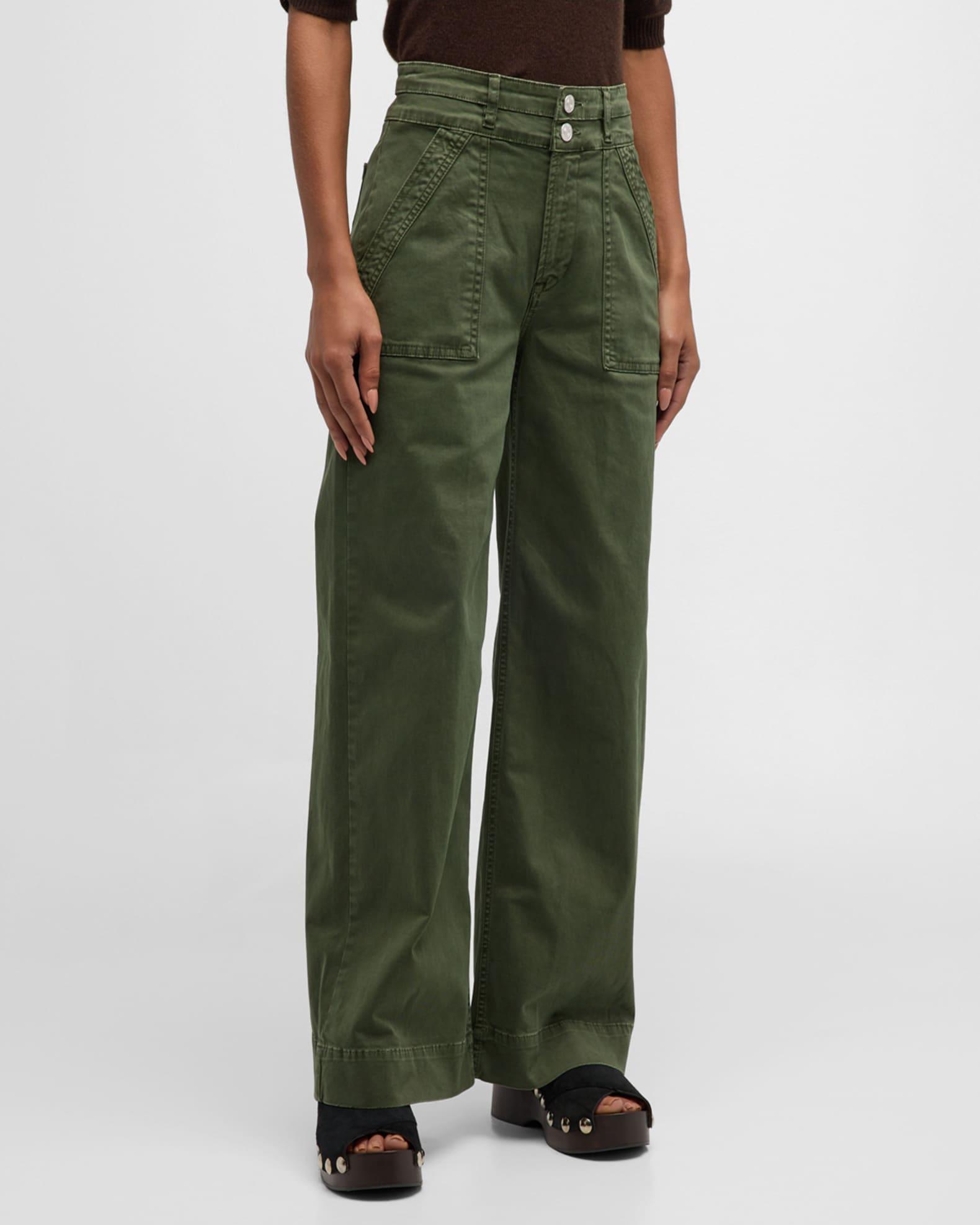 Double Waistband Slim Palazzo Pants Product Image