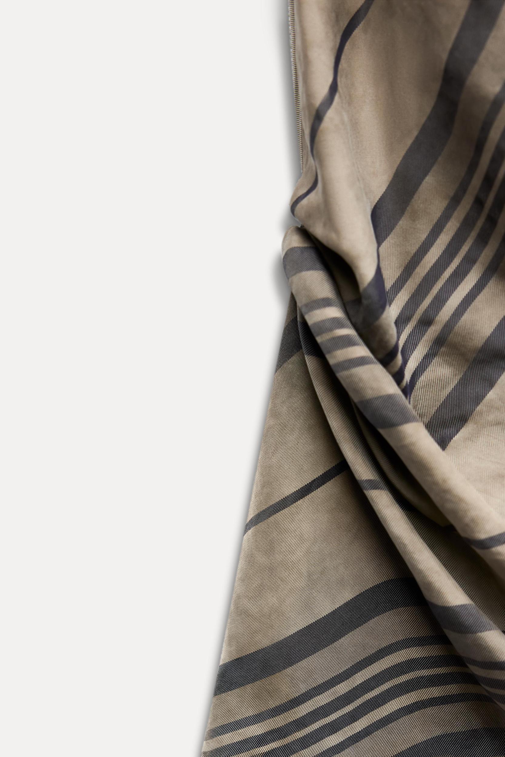 STRIPED DRAPED TOP ZW COLLECTION Product Image