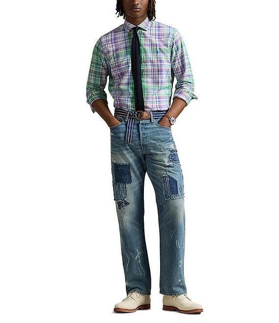Polo Ralph Lauren Classic Fit Plaid Oxford Long Sleeve Woven Shirt Product Image
