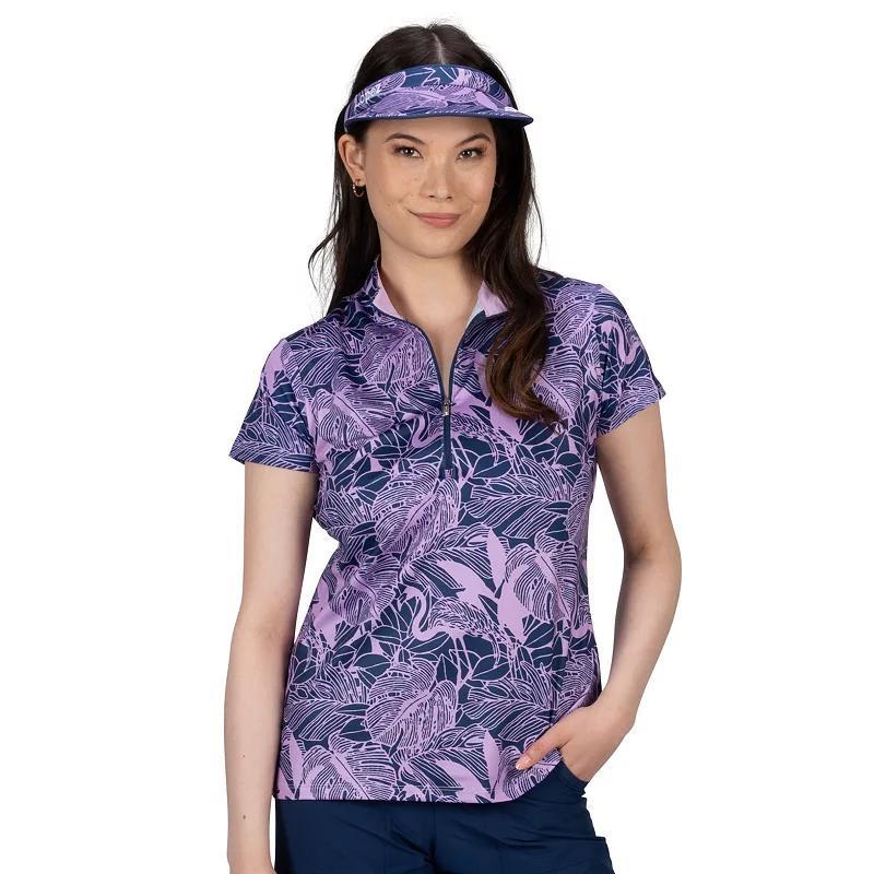 Women's Nancy Lopez Golf Lush Short Sleeve Top, Size: Small, Black Team Product Image