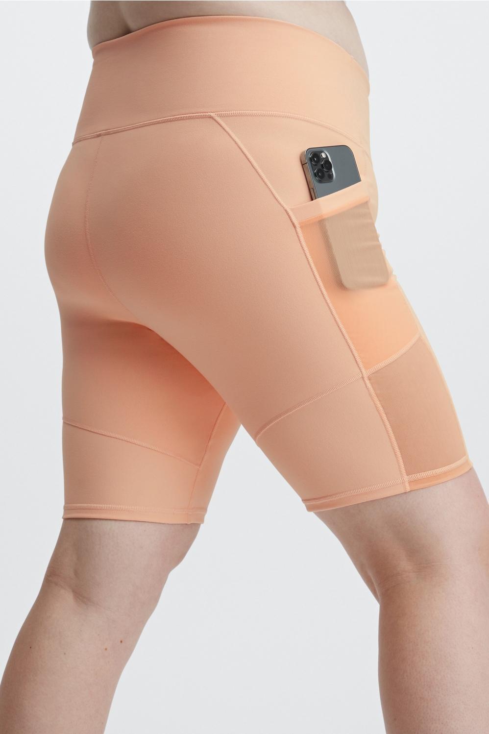 Fabletics On-the-Go High-Waisted 9 Short Womens pink plus Size 1X Product Image