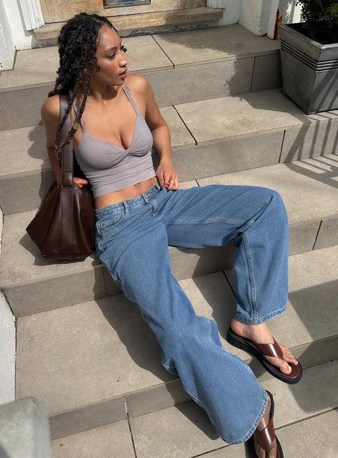 Maryanne Mid Rise Relaxed Jeans Mid Wash Denim Tall Product Image