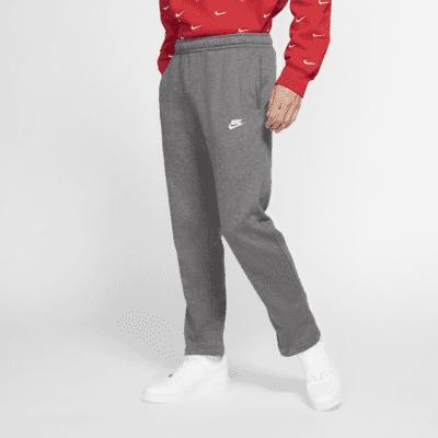 Mens Nike Sportswear Club Fleece Pants Grey Heather White Product Image