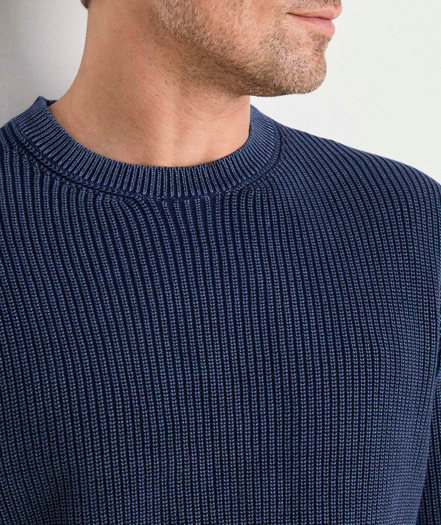 Garment-Dye Rib Crewneck Sweater Product Image