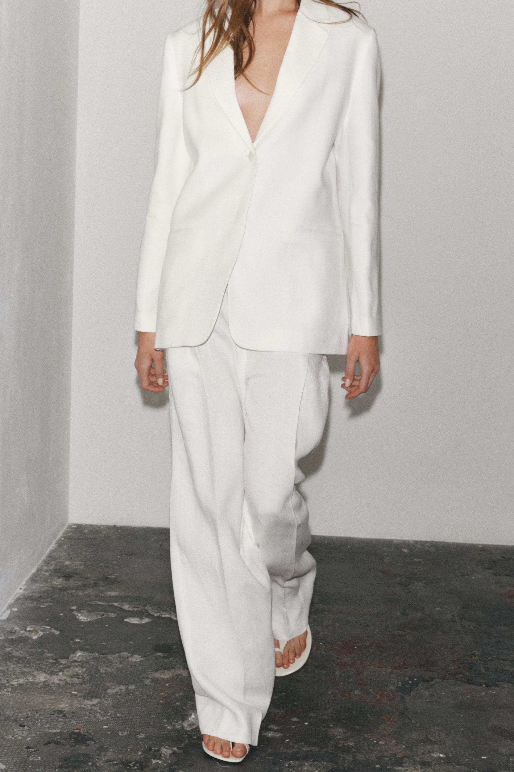 ZW COLLECTION LINEN BLEND PANTS Product Image