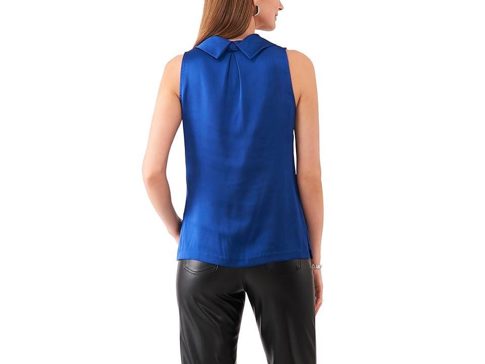 Vince Camuto Sleeveless Cowl Neck Top (Twilight Blue) Women's Blouse Product Image