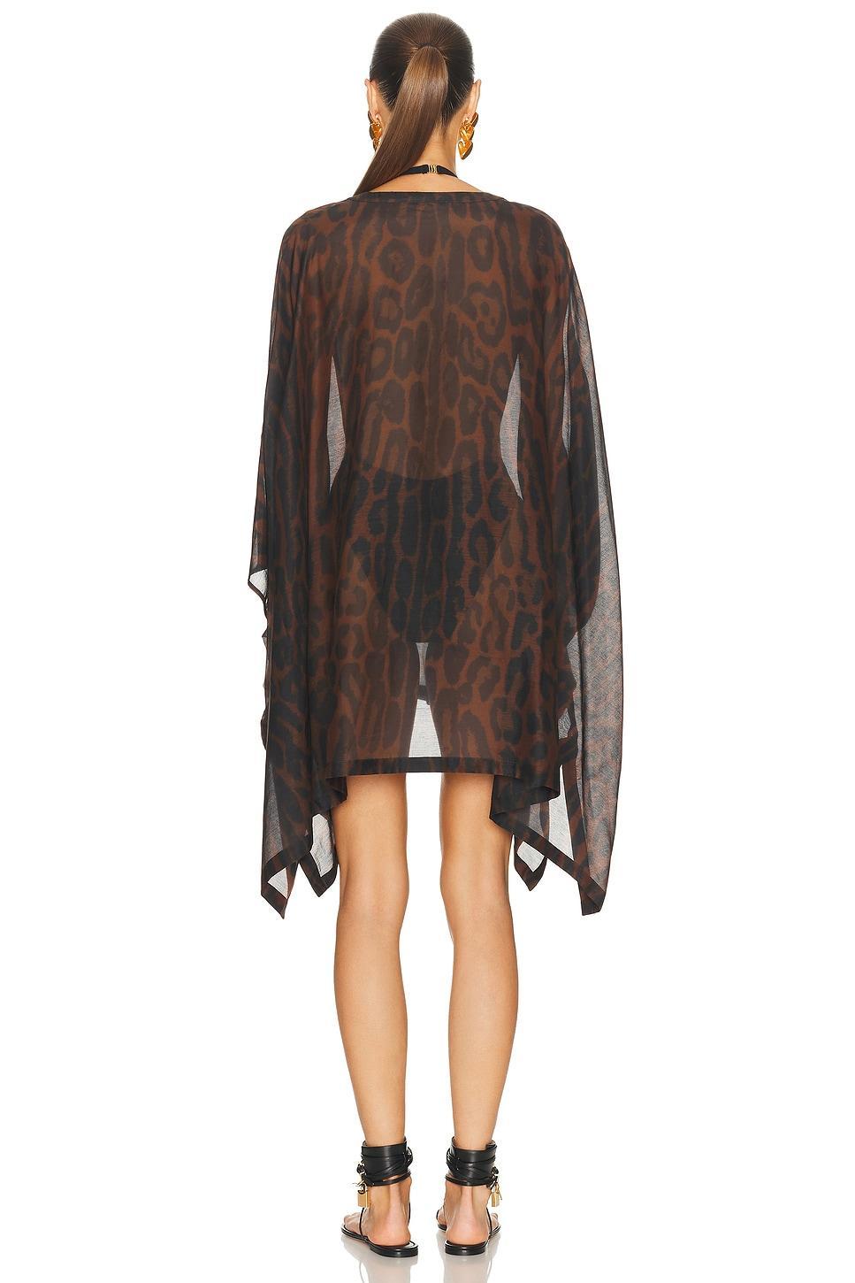 Printed Ocelot Short Kaftan Product Image
