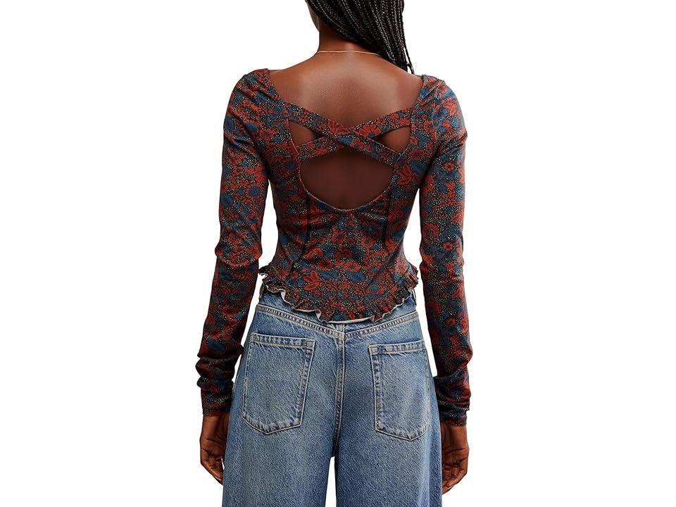 Free People Melanie Long Sleeve (Night Combo) Women's Clothing Product Image