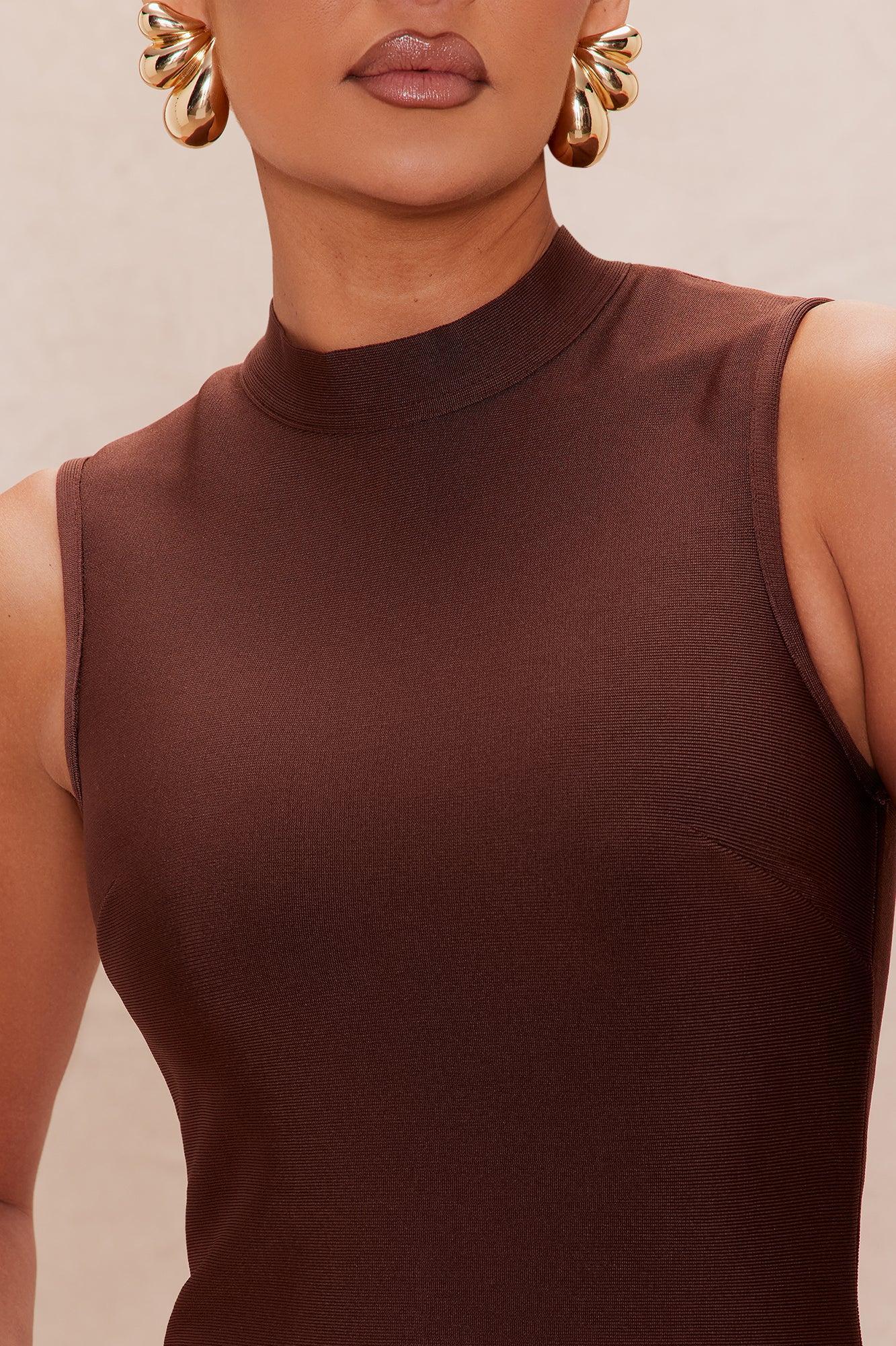 Sierra Bandage Maxi Dress - Chocolate Product Image