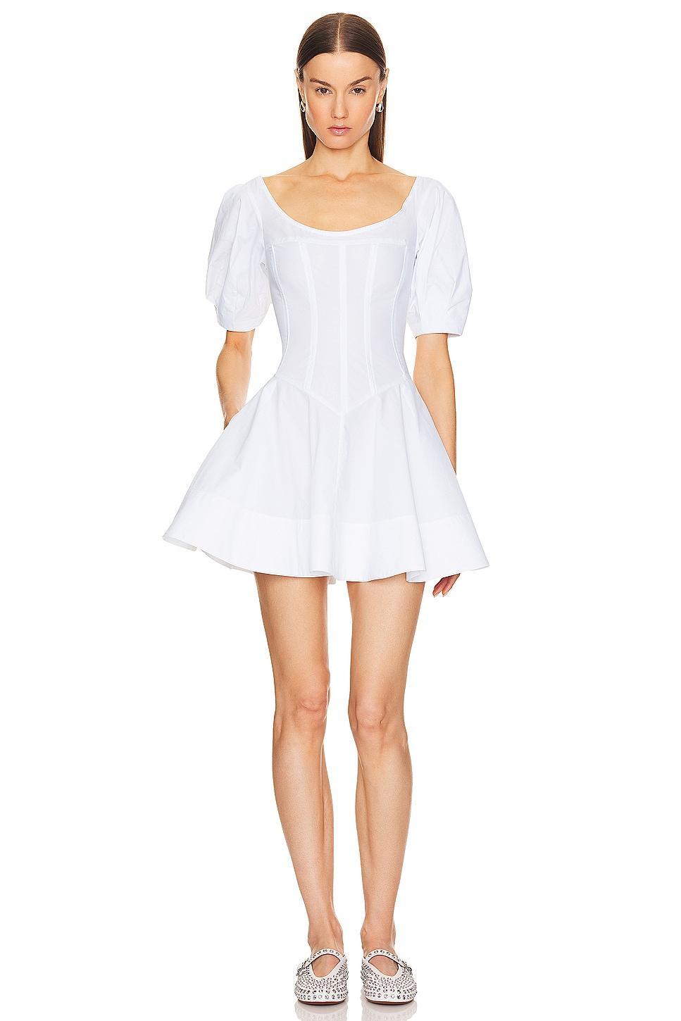 Poplin Sculptural Mini Dress Helsa Product Image