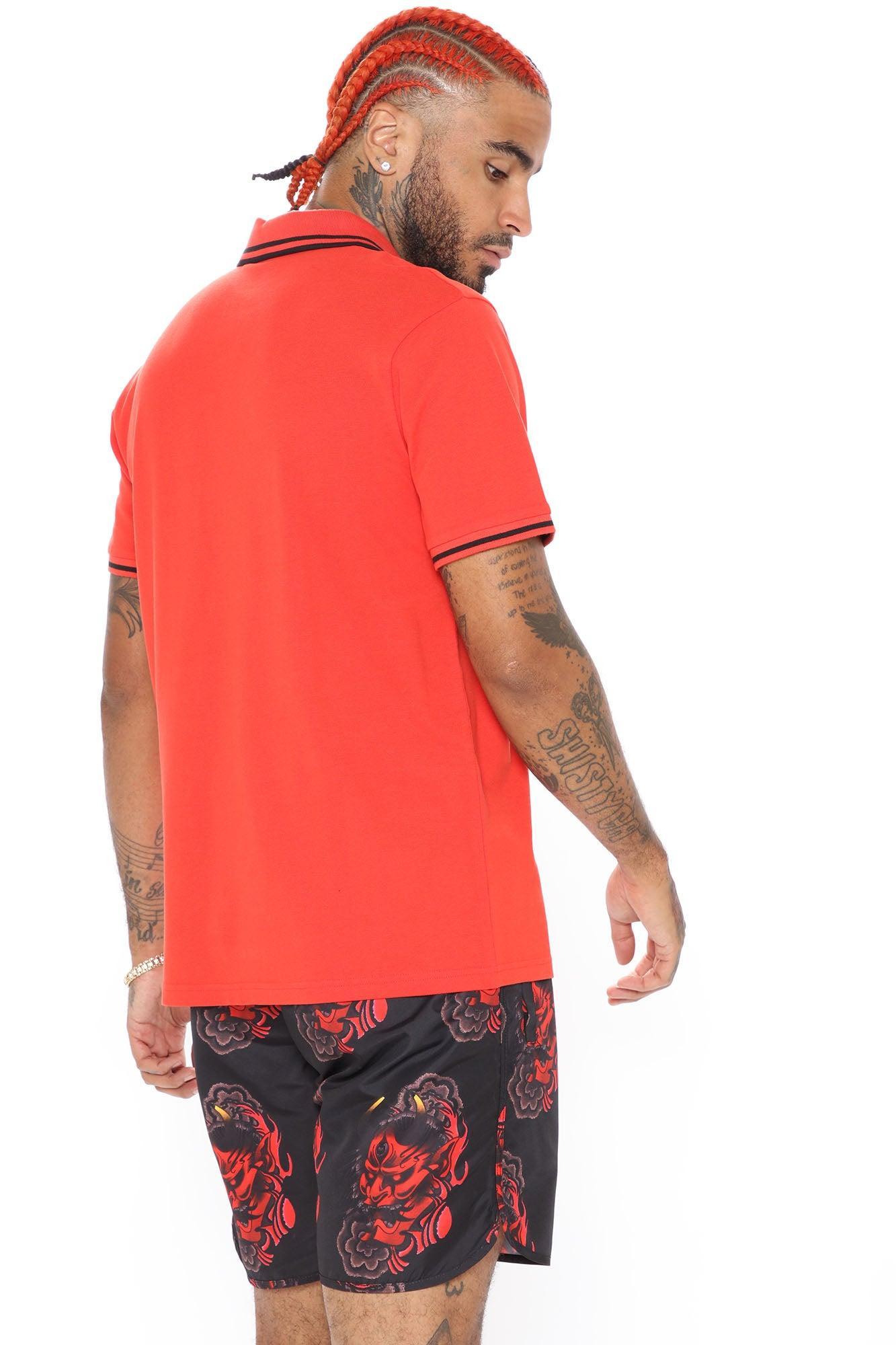 Wilson Short Sleeve Polo - Flame Red Product Image