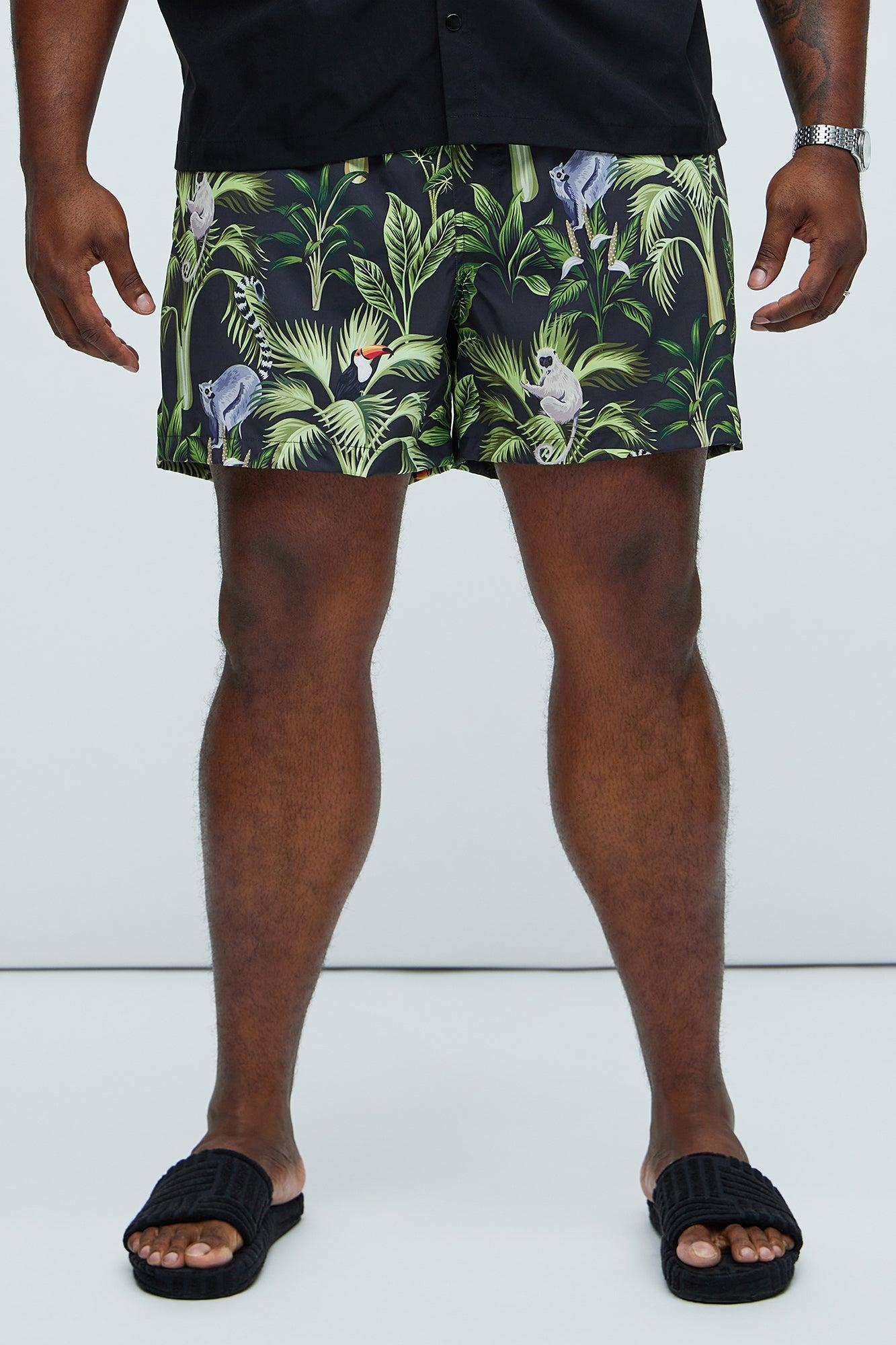 Expedition Swim Mid Trunk - Green/combo Product Image