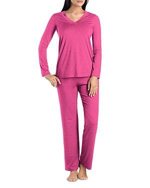 Womens Champagne 2-Piece Jersey Pajama Set Product Image