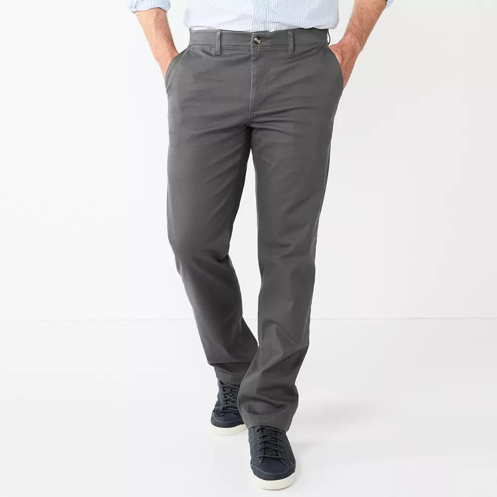 Men's Sonoma Goods For Life® Flexwear Straight-Fit Chinos, Size: 32X34, Dark Green Product Image