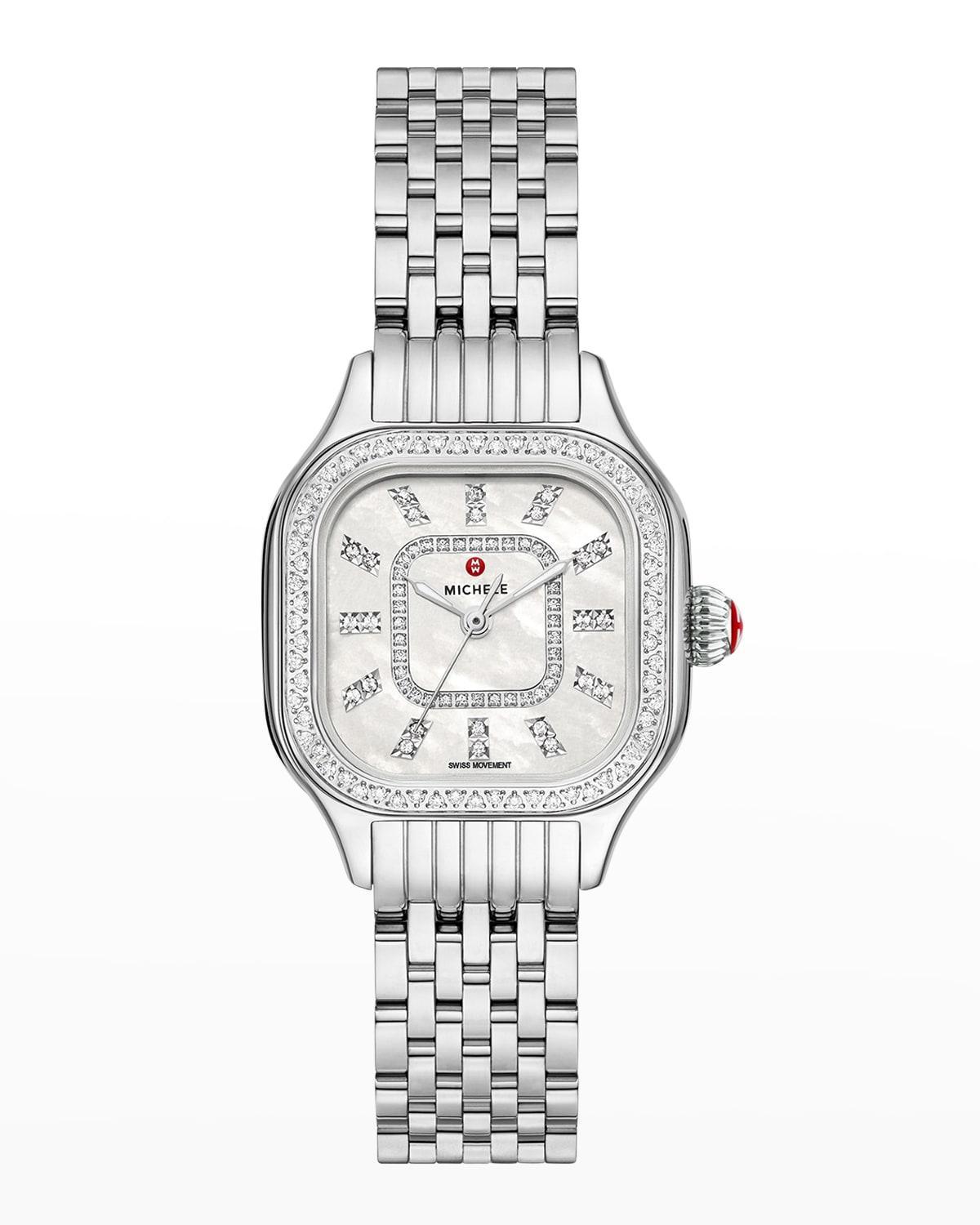 Womens Meggie Stainless Steel & 0.19 TCW Diamond Bracelet Watch/29MM Product Image